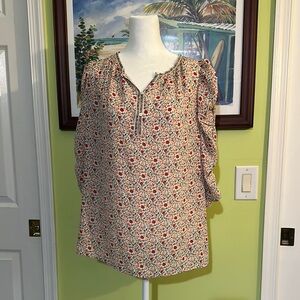 Max Studio Floral Print Women's Top